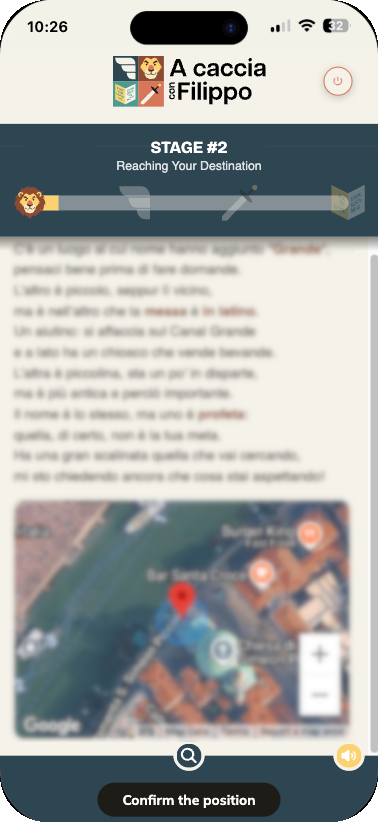 Confirm Destination Location